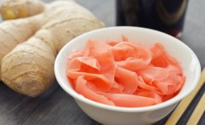 pink ginger sushi